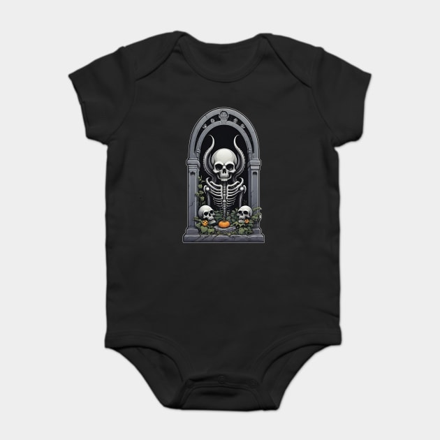 Gravestone Design 1 Baby Bodysuit by Grave Digs